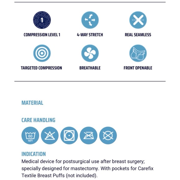 CAREFIX Sophia Front Close Post-Op Compression Surgical Vest by TYTEX; Medium - Picture 7 of 8